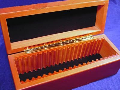 Vertical Row Wooden Coin Box for 20 Slab Holders by Guardhouse