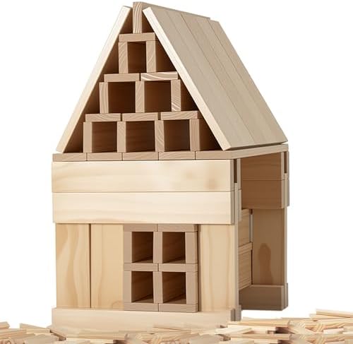 Giant Wooden Building Blocks for Kids& Classrooms - 32Pcs Extra Large Pine Construction Planks 19.7 in, Big Building Blocks Set for Outdoor & Indoor STEM Play, Jumbo Preschool Educational Toy (44 lbs) - Image 4