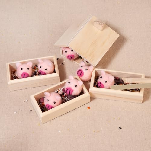 Sorting Stacking Wooden Toys for Toddlers, Montessori Pig Toy - Image 5