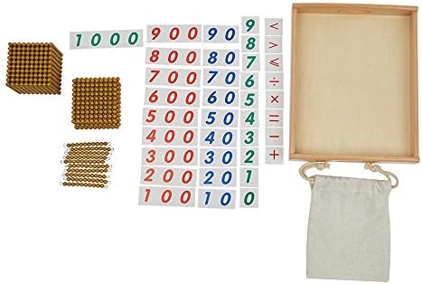 Kghios Montessori Golden Beads and Cards Math Toys Materials for Toddlers - Image 2