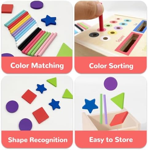 Wooden Montessori Toys for Boys and Girls 2 Years Old - Image 4