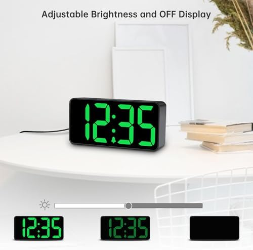DreamSky Small Digital Alarm Clock for Bedroom with Large Big Numbers - Image 3