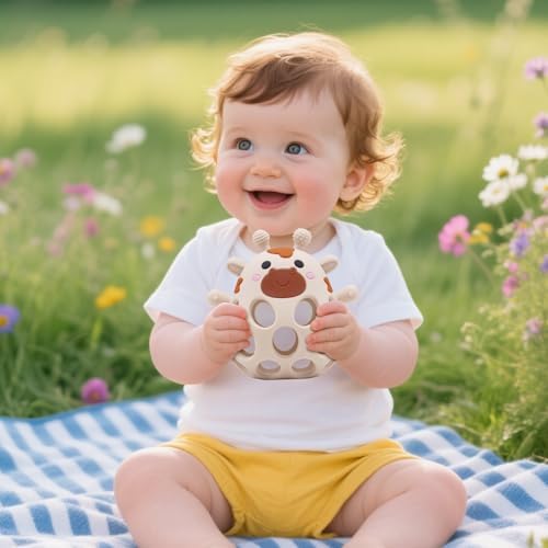 Baby High Chair Toy Teething Chew, Suction Cup Toys,BPA-Free Infant Teether - Image 2