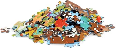boppi Dinosaurs Round Jigsaw Puzzle with 100% Recycled Card T-rex Stegosaurus and Triceratops Fossils 150 Pieces for Children 5 6 7 8 Years 58cm Diameter - Image 5