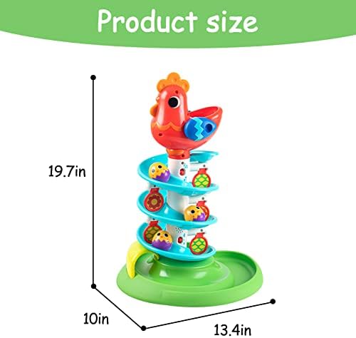 Montessori Toddler Sensory Drop Ball Toys, Rolling Spinning Ball Tower That Makes Music, Preschool Interactive Games, Birthday Gift for Children 12 Months and Older - Image 6