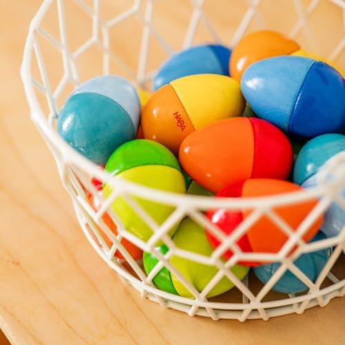HABA Fun with Sounds Wooden Eggs - 5 Acoustic Sounds, Made in Germany, Kids Musical Instruments, Toddler Sensory Toys Montessori Toys for 2 yrs+ - Image 6