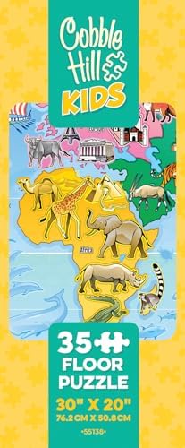 Cobble Hill Kids 35 Piece Floor Puzzle - Map of the World - for Ages 3 and up - Image 7
