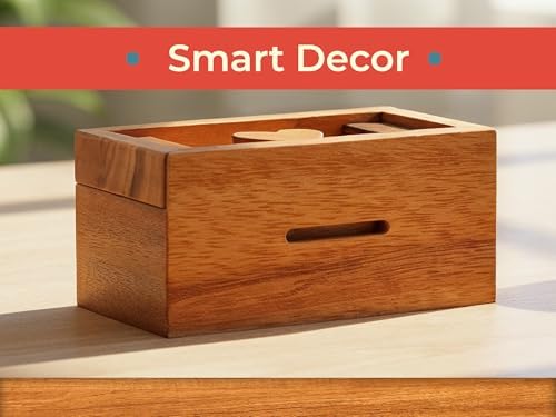 BSIRI Secret Heart Box Brain Teaser Wooden Puzzle Boxes with Hidden Compartments. Ideal Mystery Money Jewelry 3D Puzzle Lock Box, Gift Card, and Money Puzzle - Image 5
