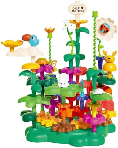 Rotating Garden Building Blocks for Kid Age 3-5 by SUPUZZ