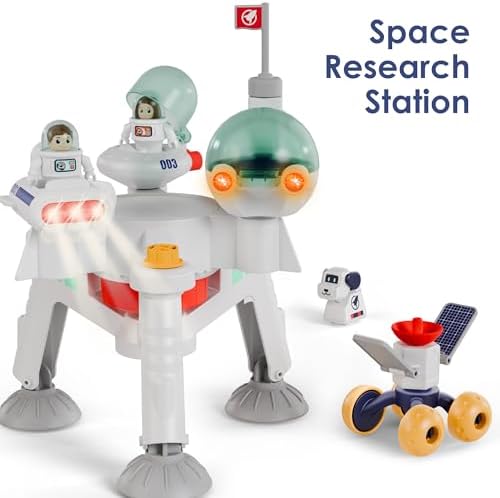 iPlay, iLearn Kids Space Toy, Toddler Spaceship Solar System Planet Playset - Image 3
