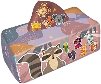 Menolana Plush Baby Tissue Box Cloth Toddler Crinkle Paper Stuffed for Infants Developmental Newborns Babies - Image 3