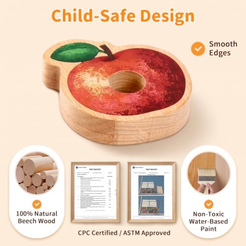 Wooden Caterpillar Lacing Toy for Fine Motor Skills, Ages 2-5 - Image 5