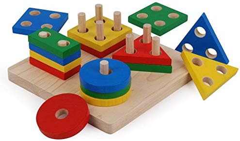 PlanToys® Wooden Shape Sorter Toy for Toddlers, Montessori Kids Learning - Image 4