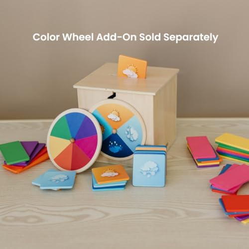 Weather Spin & Drop | Best Toys for 18 Months and Up, Explore The Weather, Educational Wooden Weather Toy, Changing Seasons, Toddler Science Toys, Weather Toys, Learning Through Play Preschool - Image 7