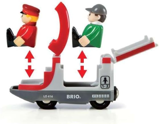 BRIO World 33505 - Travel Train Set - Premium 5 Piece Wooden Toy Set for Toddlers | Ideal Birthday Compatible with All BRIO Railway Toys - Image 6