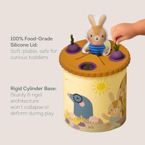 Taf Toys Baby Tissue Box Sensory Toy - Montessori Toys for Babies 6-12 Months Must Haves, Pulling Scarf & Beet Pop-It Toy, Infant Fine Motor Skills, 6 7 8 9 10 Month Old Boy Girl Birthday Gift - Image 4
