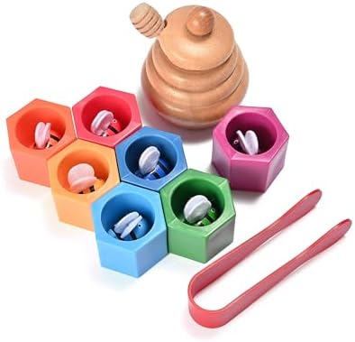 Sorting Stacking Wooden Toys for Toddlers, Bee Hive Toy - Image 7