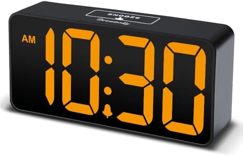 DreamSky Small Digital Alarm Clock for Bedroom with Large Big Numbers by DreamSky
