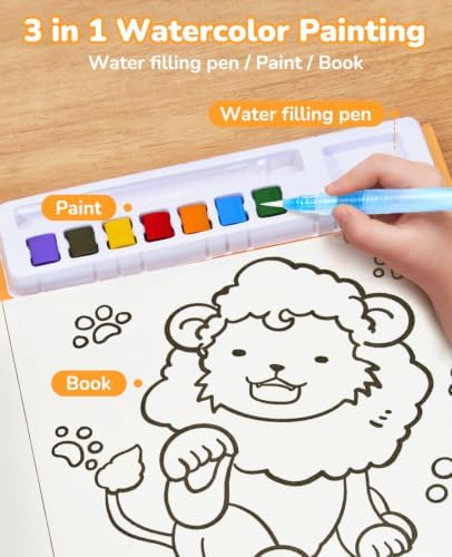 JoyCat Paint with Water Coloring Books for Toddlers (Common Knowledge) - Image 3