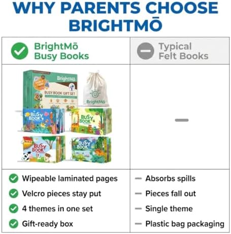 Montessori Busy Book for Toddlers 3+ – 4 Laminated Preschool Activity Books with Velcro Pieces, Dinosaur Farm Ocean Animal Themes, Screen-Free Travel Quiet Book Set - Image 5
