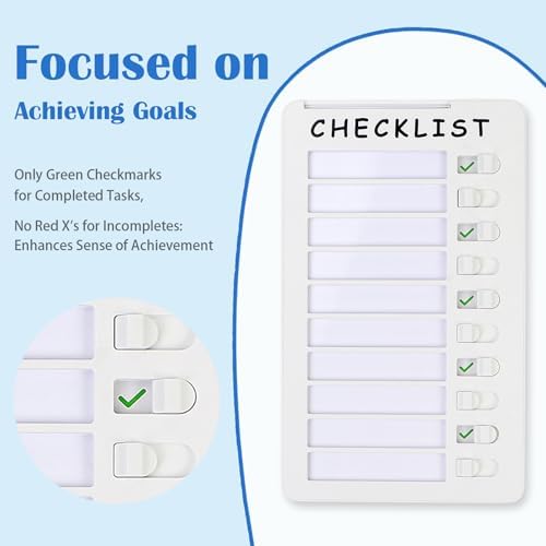 2pcs Dry Erase Chore Chart for Kids, Standable Whiteboard Checklist Board - Image 4