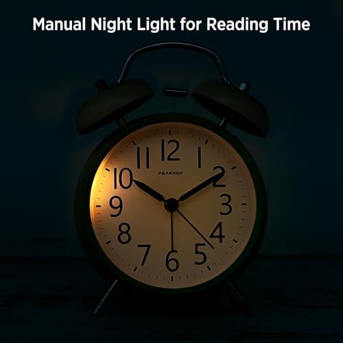 Peakeep Loud Battery Alarm Clock for Heavy Sleepers Adults Kids - Image 3