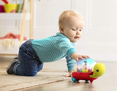 B. toys Ball Popper Walker, Light-Up Turtle Push Toy, Walk 'N' Pop - Image 6