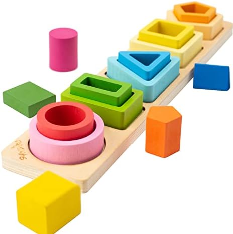Symdiro Montessori Toys for 1-3 Year Old Boys & Girls, Sensory Learning Set by Symdiro