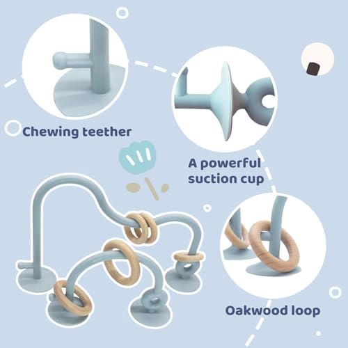 Baby High Chair Toy Teething Chew,Suction Cup Toys,BPA-Free Infant Teether - Image 7