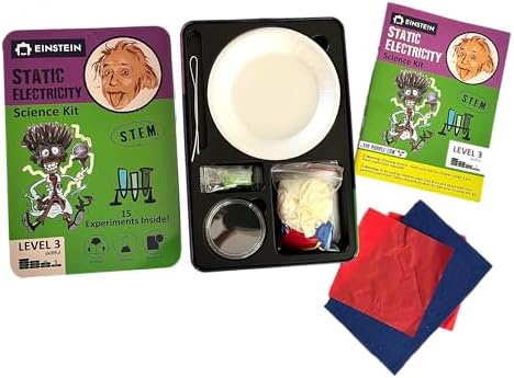 Einstein’s Static Electricity LAB Science Kit for Kids. STEM for Boys & Girls Aged 8 and Above. 15 Exciting Experiments Inside. Detailed Picture Guide Included - Image 2