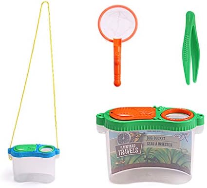 Portable Nature Observation Box with Dual-View Enlargement Viewer, Transparent Critter Container for Outdoor Exploring Includes Net and Tweezers, for Explorers and Students - Image 4