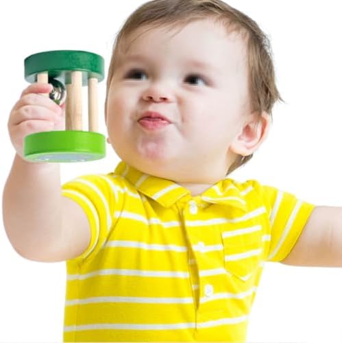 Montessori Baby Wooden Hand Bell Rattle Toy - Image 6