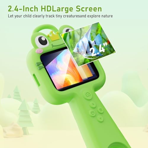 Kids Borescope Camera with Light, 2.4" HD Screen Snake Camera, STEM Educational Science Toy for Boys & Girls Ages 3-13, Outdoor Adventure, Camping, Nature Exploration(Green) - Image 6