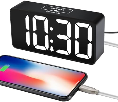 DreamSky Small Digital Alarm Clock for Bedroom, Large Big Numbers Display - Image 4