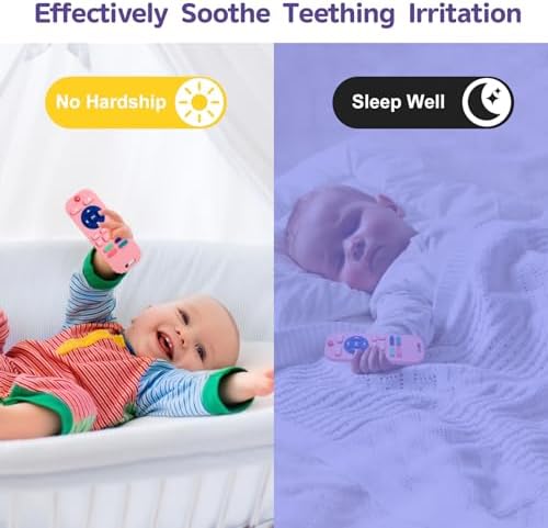 Hooku Silicone Teething Toys for Babies 0-6 Months, Teethers for Babies 6-12 Months, Remote Teether for Baby, Sensory Toys for Babies, Baby Chew Toys - Image 5