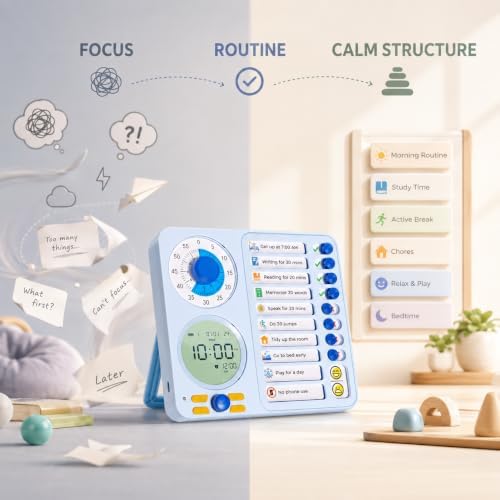 Herloreen Visual Timer for ADHD, Chore Chart & Task Planner for Kids,Adults - Image 2