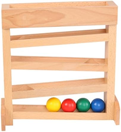 Wooden Ball Ramp with 4 Mini Balls for Toddlers - Image 5