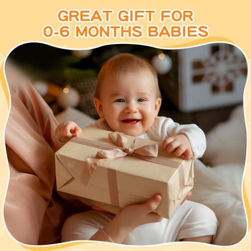 Montessori Toys for Babies 0-6 Months, 6 in 1 Learning Educational Set for Newborn, Toddlers Gifts Includes Spinning Drum, Object Permanence Box, Baby Roller Tummy Time Mirror and More - Image 7