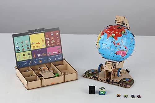 Smartivity Globe Explorer Wooden Model Engineering STEM Learning Toy for Kids Ages 8 and Up - Image 2