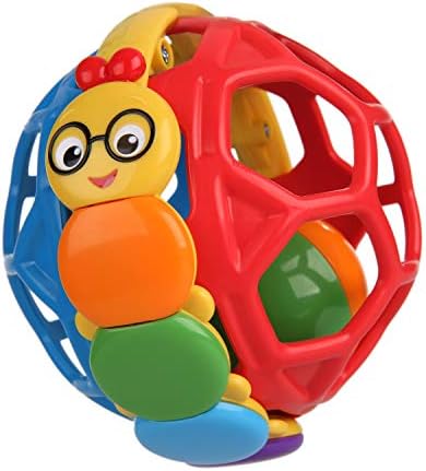 Baby Einstein Bendy Ball Easy Grasp Oball Rattle BPA-Free Toy, Ages 3 Months+ by BabyEinstein