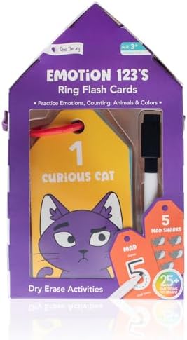 Open The Joy 123 Number & Emotion Flash Cards – Kids Math SEL Learning by OpenTheJoy