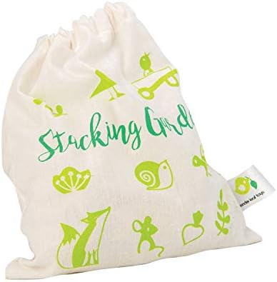 Tender Leaf Toys - Stacking Garden Friends - 14 Pcs Wooden Stacking & Balancing Toy & Educational Game with Free Travel Bag - Image 2