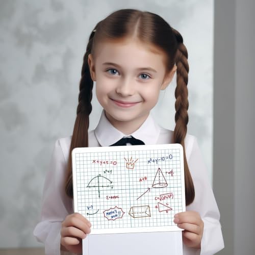 XY Axis Graph Dry Erase Board, 9" x 12" Double-Sided Coordinate Grid Whiteboard, Math Manipulatives for Students, Classroom and Home, Small Dry Erase White Board - Image 4