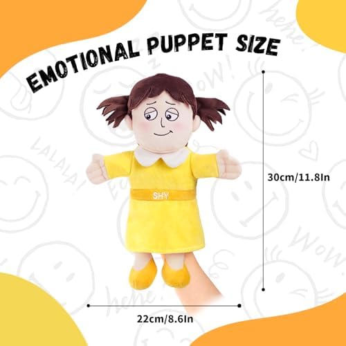 Shy Emotion Hand Puppet for Kids & Toddlers – 12 Inch - Image 2