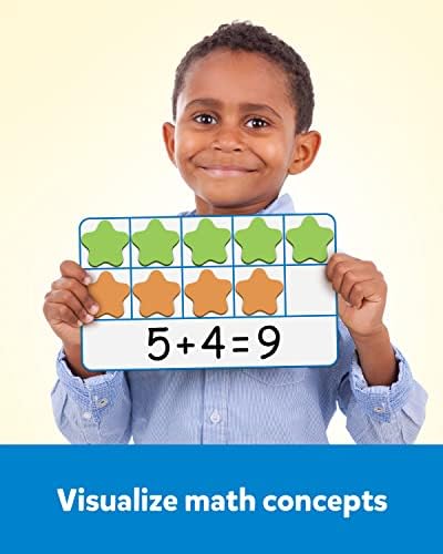Coogam Magnetic Ten-Frame Set, Math Manipulative EVA Number Counting Games, Montessori Educational Toy Gift for Kindergarten Classroom Kids 3 4 5 Year Old - Image 3