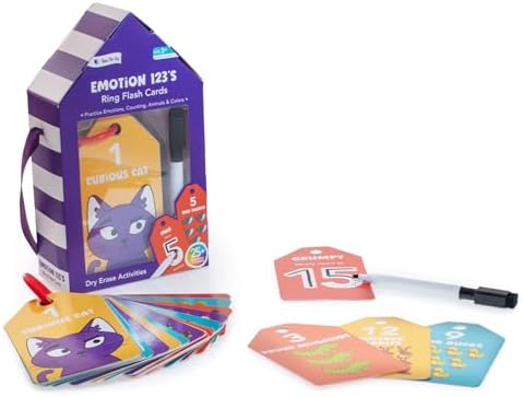 Open The Joy 123 Number & Emotion Flash Cards – Kids Math SEL Learning - Image 2