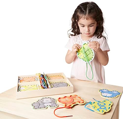 Melissa & Doug Alphabet Wooden Lacing Cards With Double-Sided Panels and Matching Laces - Image 6