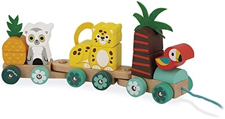 Janod - Tropik - Tropical Pull-Along Train - 11 Pieces - Image 4