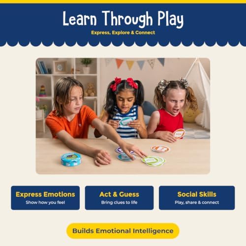 Open The Joy Emotions Charades Card Game – Kids Feelings Family Fun - Image 4