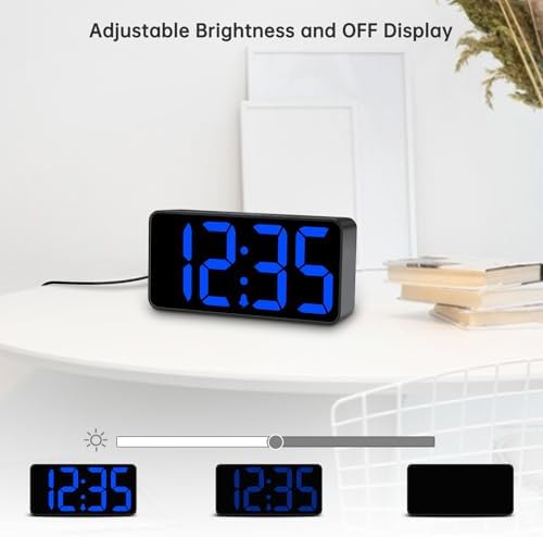 DreamSky Small Digital Alarm Clock for Bedroom with Large Big Numbers - Image 3